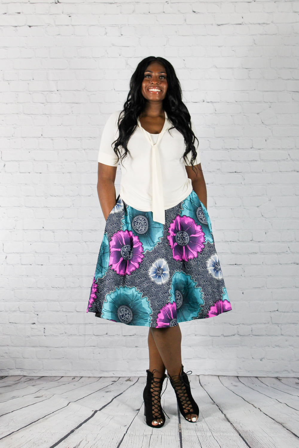 BODET Q - ADA Skirt (Pink and Turquoise)