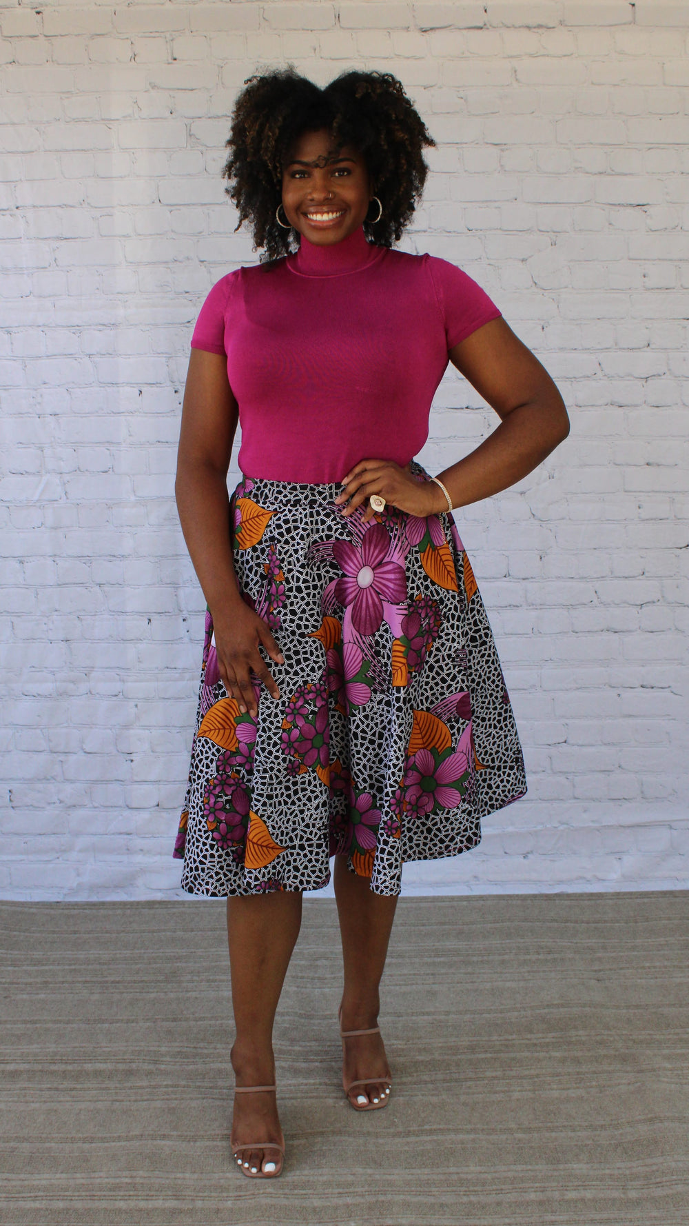 BODET Q - Mbia Skirt (magenta flower)